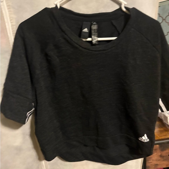 adidas Sweaters - Adidas Black Short Sleeve Top